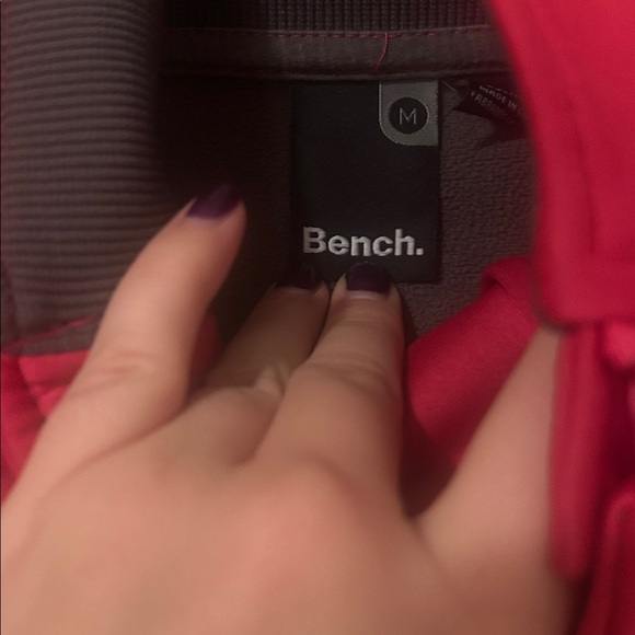 Bench Women's Vibrant Cherry Hot Pink Red Ski Jacket sweater - Picture 4 of 4